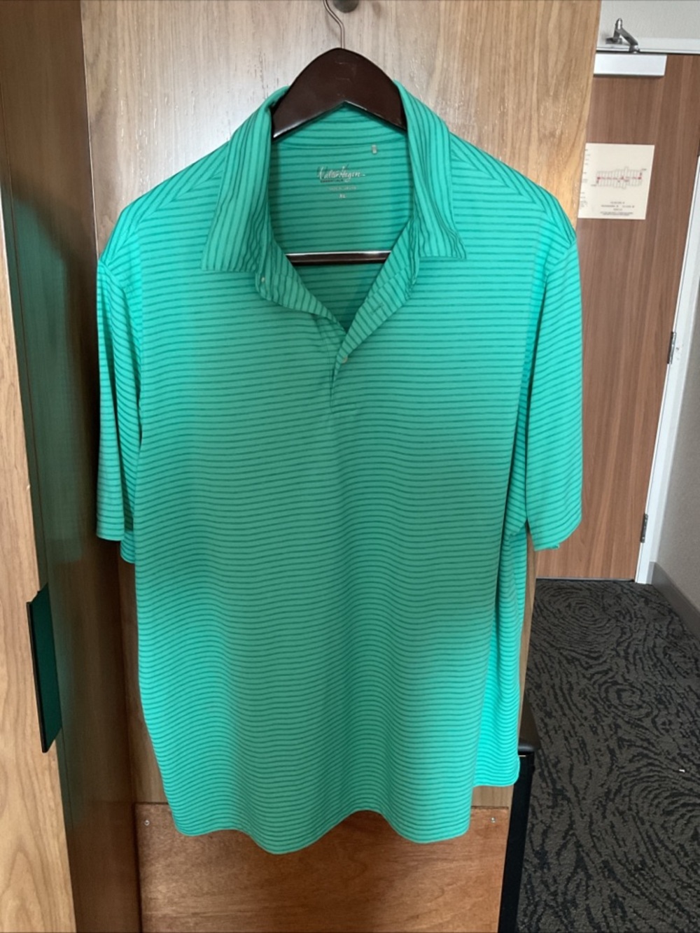 Walter Hagen Essentials - Short Sleeve Polo Shirt - Green - Men’s Size X-Large